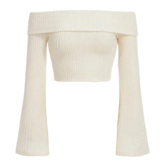 Cozy Days Off Shoulder Knit Top