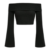 Cozy Days Off Shoulder Knit Top