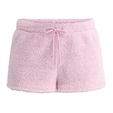Pastel Fuzzy Mini Shorts