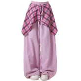 Soft Girl Aesthetic Shirt-Tied Pants