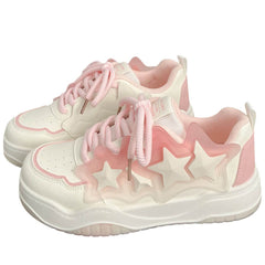 Pastel Aesthetic Star Sneakers