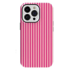 Pink Striped iPhone Case