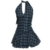 Gossip Goes Around Halter Top & Bubble Skirt