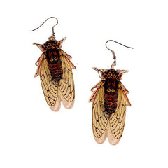 Realistic Cicada Earrings