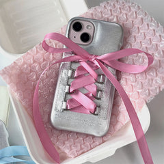 Balletcore Ribbon Lace Up iPhone Case