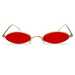 00's Style Skinny Oval Sunglasses