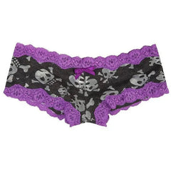 Skull Print Lace Panty
