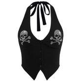 Emo Aesthetic Halter Top