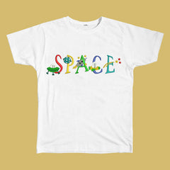 Space Embroidered Tee, S