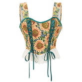 Sunflowers Corset Top