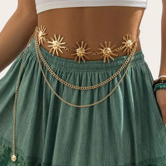 Le Soleil Layered Chain Belt