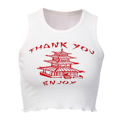 Thank You Ribbed Top