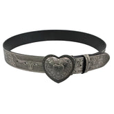 Vintage Aesthetic Heart Buckle Belt