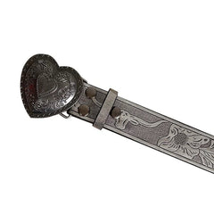 Vintage Aesthetic Heart Buckle Belt