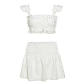 Soft Girl Top & Ruffle Skirt Co-Ord