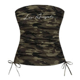 Y2K Camouflage Tube Top