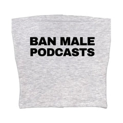 Y2K Style Podcasts Aesthetic Tube Top