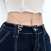 Snake pendant decor waist chain
