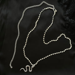 Snake pendant decor waist chain