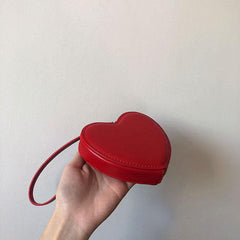 Heart shape solid purse