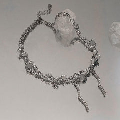 Stone irrgular choker necklace