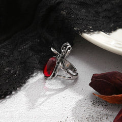 Spider stone open ring