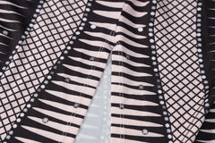 Round neck open back print sleeveless maxi dress