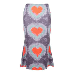 Tie Dye midi skirt