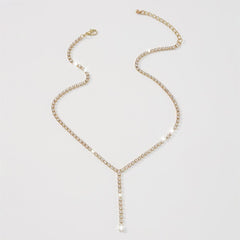 Rhinestone choker necklace