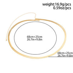 Snake layered waist chain