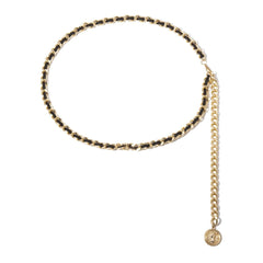 Stitch contrast waist chain