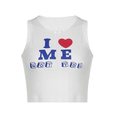 Textured contrast pattern sleeveless crewneck crop top - Final Sale