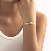 Snake weave solid bracelet