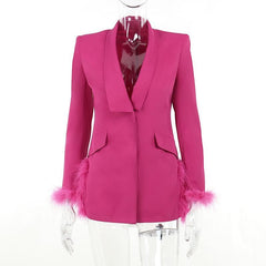 Feather turnover collar long sleeve v neck solid button mini dress