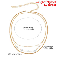 Stone beaded 3 pcs waist chain