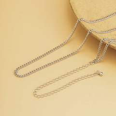 Spider web metal body chain