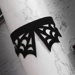 Spider web velvet solid bracelet
