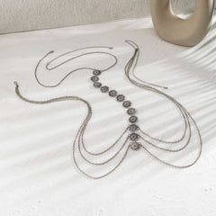 Flower pattern layered body chain