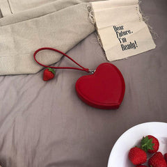 Heart shape solid purse
