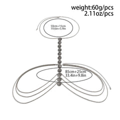 Flower pattern layered body chain