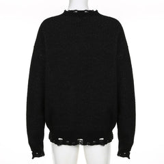 Butterfly pattern contrast long sleeve crochet top