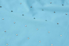 Beaded solid backless sleeveless tube midi dress