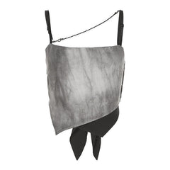 Square neck irregular bowknot cami top