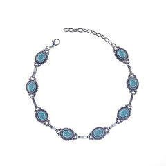 Stone multicolor anklet