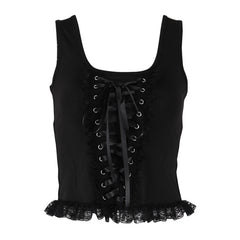 Knitted lace camisole top