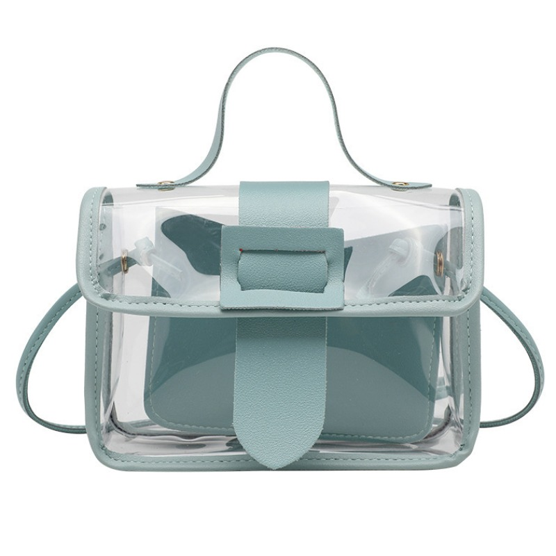 Bolso bandolera transparente informal