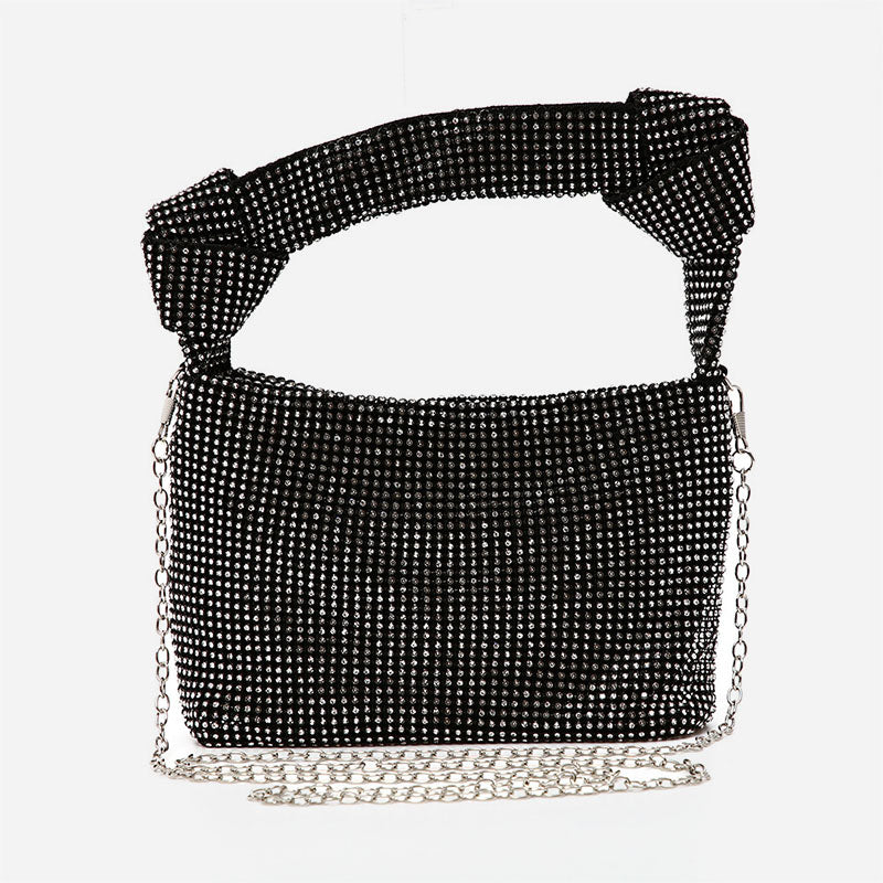 Solid Rhinestone Patchwork Bags