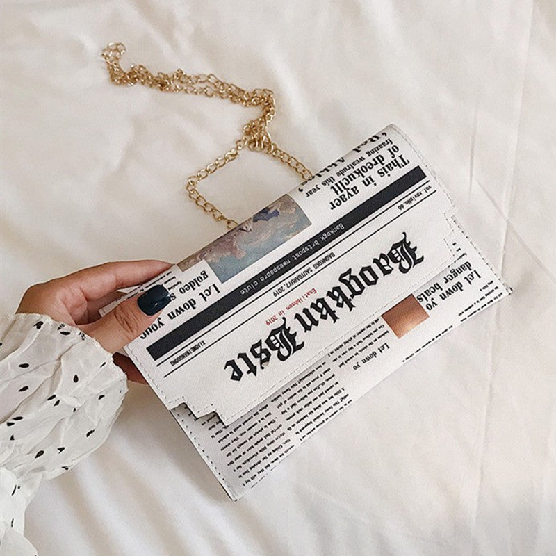 Casual Daily Print Patchwork Chains Bags