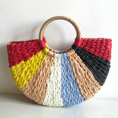 Casual Patchwork Contrast Bags