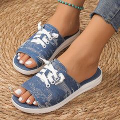 Casual Patchwork Round Comfortable Shoes